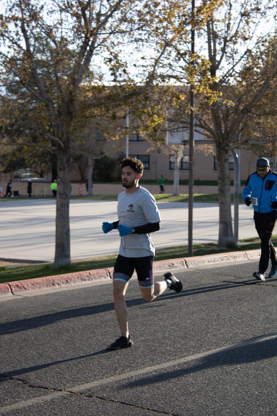 Philip running at the Lobo Tri